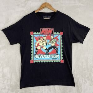 AEW CM Punk MJF Revolution Dog Collar Match T Shirt Tee Size M WWF WWE WCW ECW